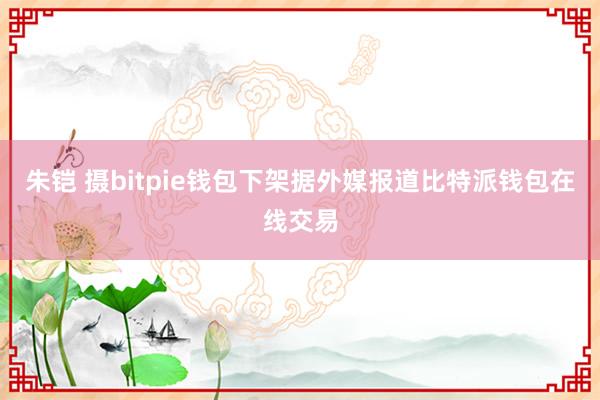 朱铠 摄bitpie钱包下架据外媒报道比特派钱包在线交易