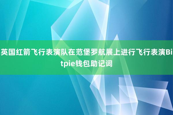 英国红箭飞行表演队在范堡罗航展上进行飞行表演Bitpie钱包助记词