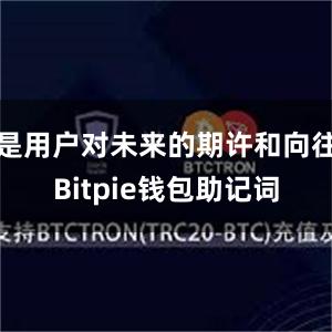 是用户对未来的期许和向往Bitpie钱包助记词